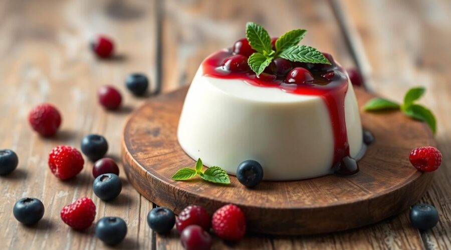 italian creamy panna cotta