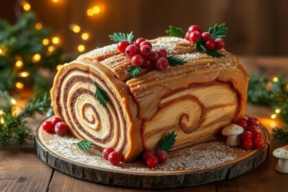 magical festive yule log