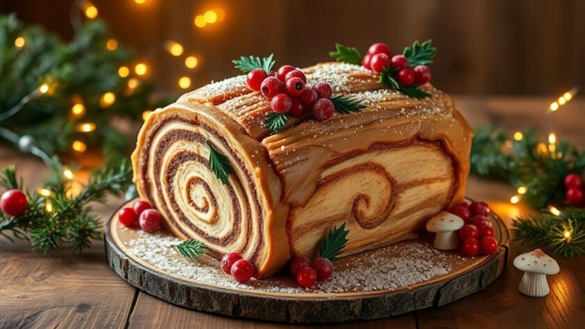 magical festive yule log