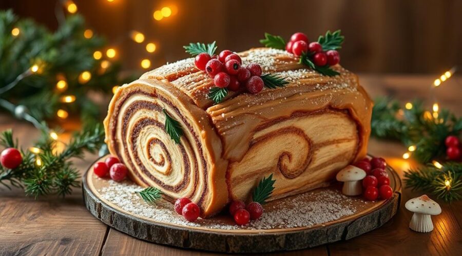 magical festive yule log