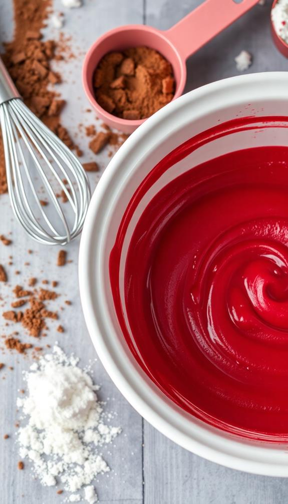 mixing ingredients for batter