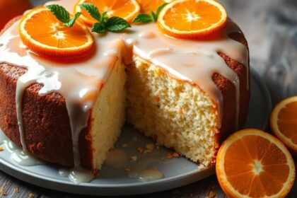 moist zesty orange cake