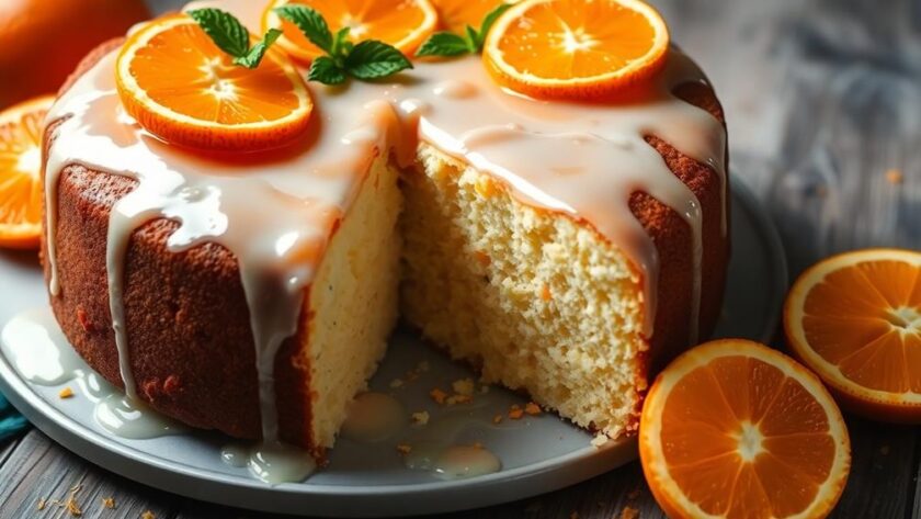 moist zesty orange cake