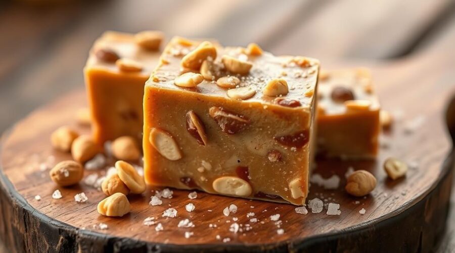 nutty creamy peanut fudge