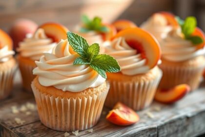 peach cupcakes fruity delight