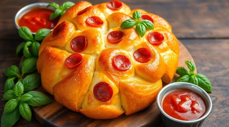 pizza dough monkey bread