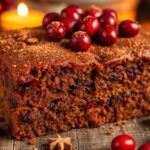 seasonal cranberry spice cake