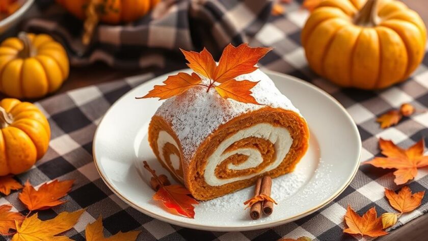 seasonal pumpkin roll delight