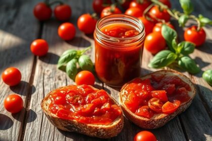 sweet tangy cherry tomato preserves