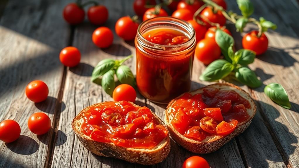 sweet tangy cherry tomato preserves