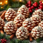 unique holiday pine cone cookies