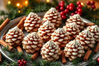 unique holiday pine cone cookies