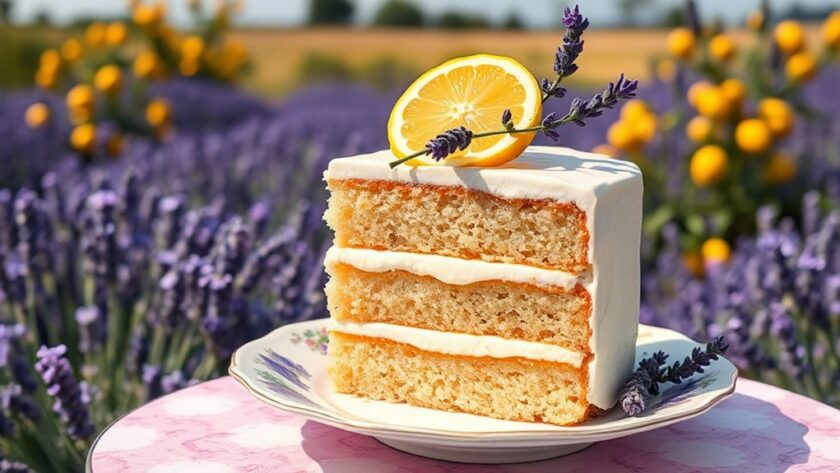 floral citrus cake delight