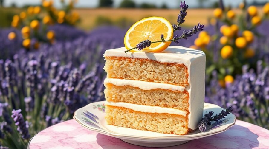 floral citrus cake delight