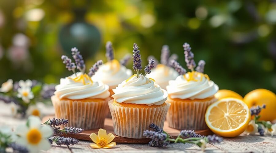 floral springtime cupcake delight