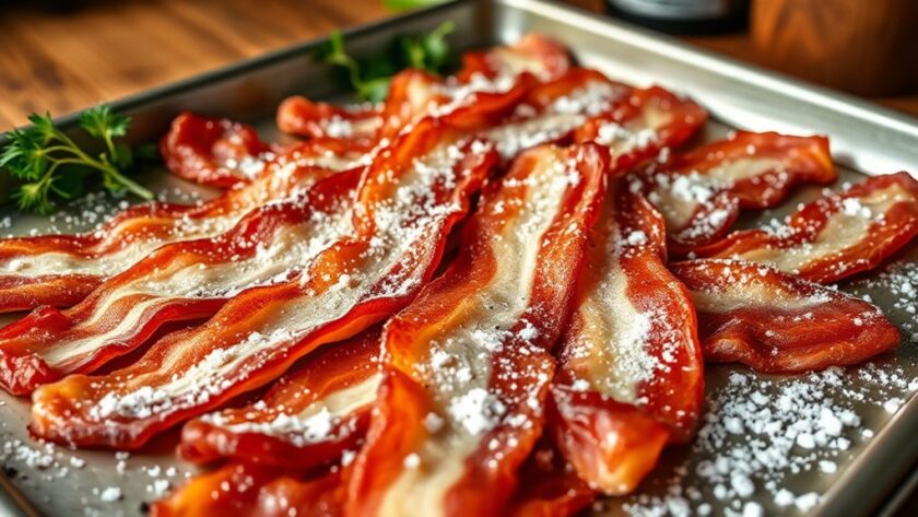 floured bacon oven technique