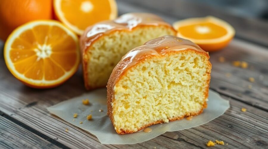 moist zesty orange cake