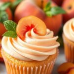 peach flavored cupcake delight