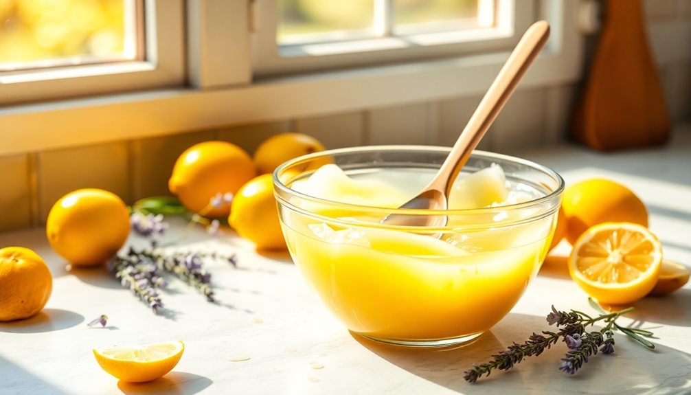 preparing zesty lemon spread