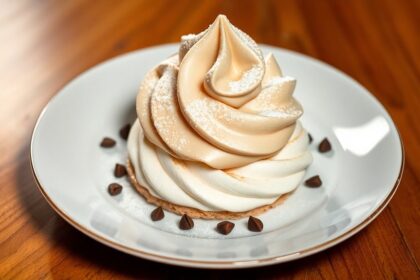 classic french mont blanc dessert