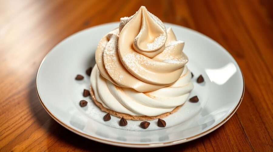 classic french mont blanc dessert