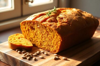 delicious autumn pumpkin bread