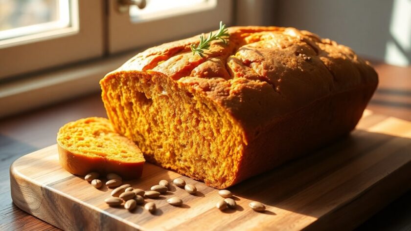 delicious autumn pumpkin bread