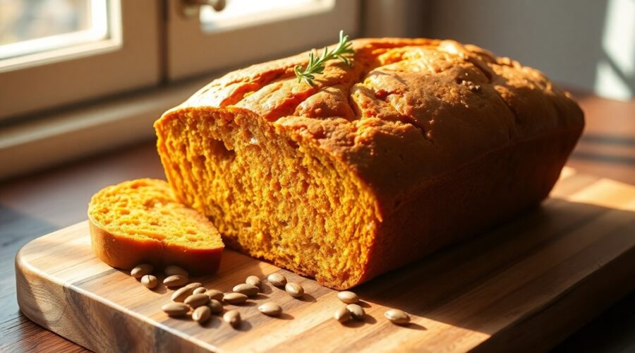 delicious autumn pumpkin bread