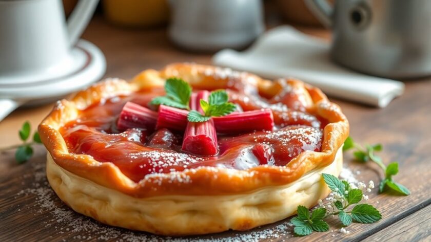 delicious rhubarb tart recipe