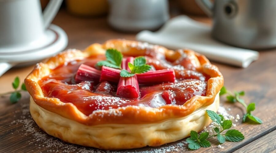 delicious rhubarb tart recipe