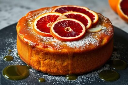 elegant blood orange cake