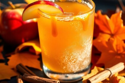 fall inspired cider beverage