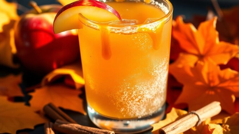 fall inspired cider beverage