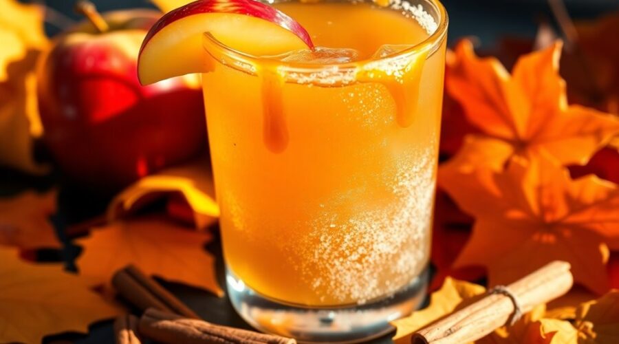 fall inspired cider beverage