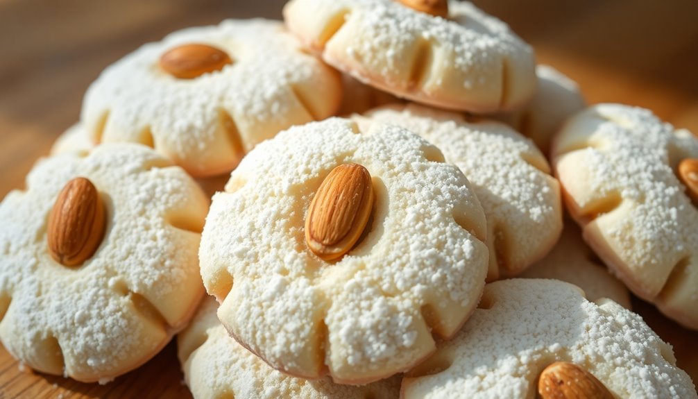 greek almond shortbread cookies