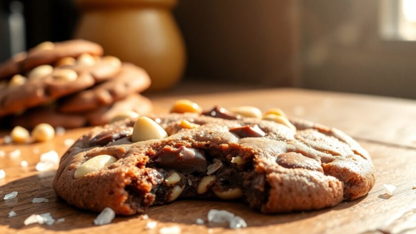 indulgent chocolate macadamia cookies