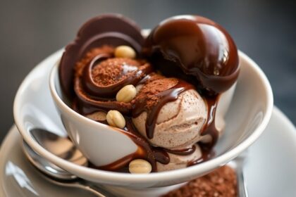 italian ice cream dessert