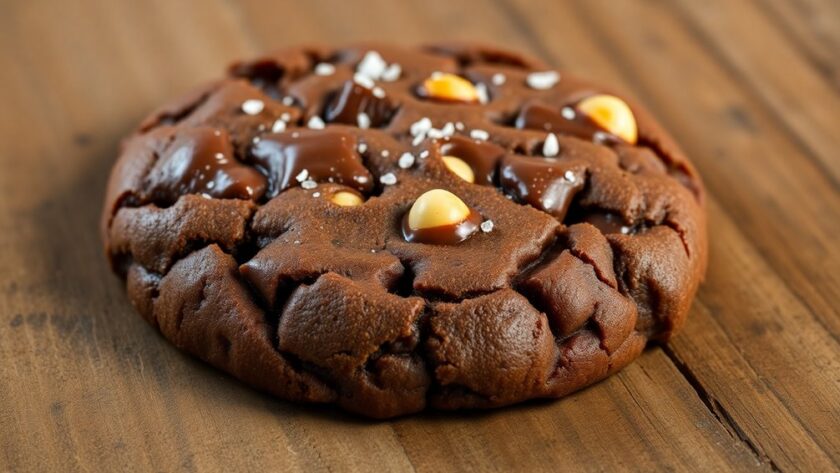 luxurious chocolate macadamia cookies