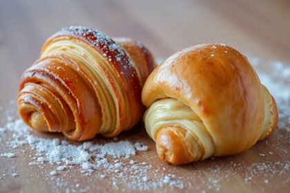 pastry shape and texture