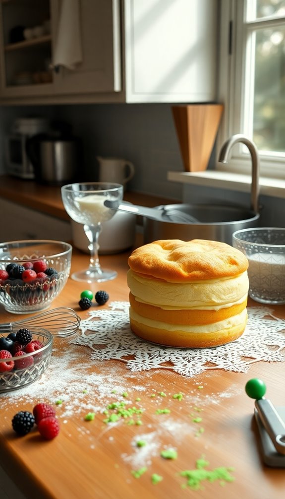 sponge cake preparation instructions