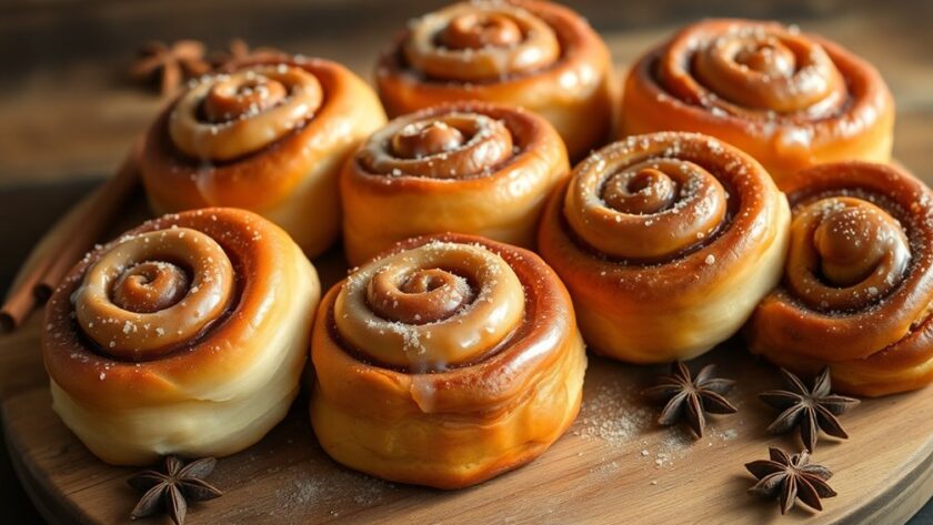 airy flavorful cinnamon rolls