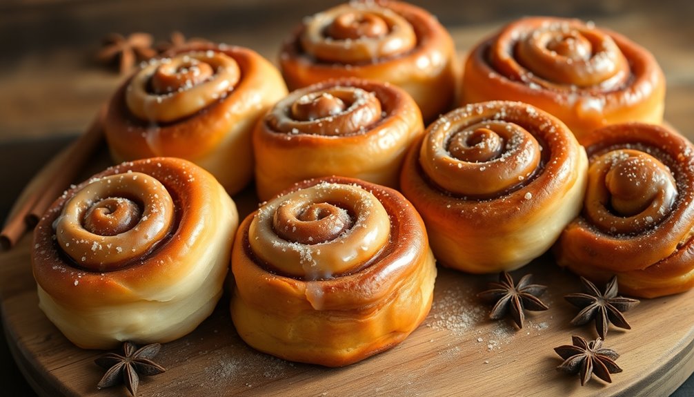 airy flavorful cinnamon rolls