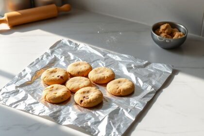 aluminum foil cookie baking tips