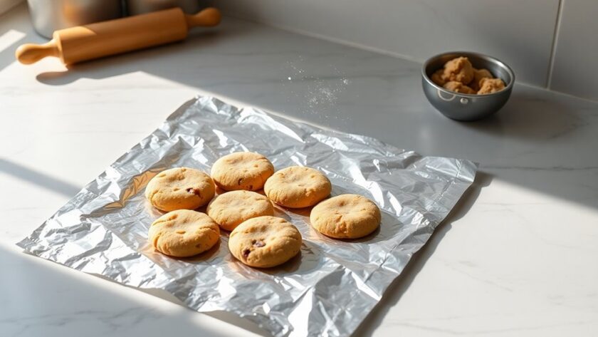 aluminum foil cookie baking tips