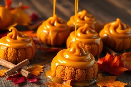 autumn pumpkin caramel desserts