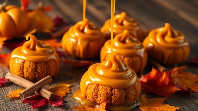 autumn pumpkin caramel desserts