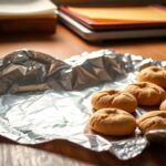 baking cookies on foil