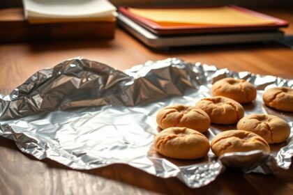 baking cookies on foil