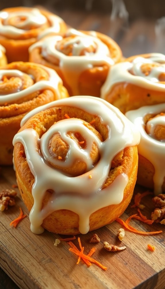 carrot cake flavored rolls