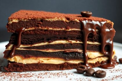 chocolate coffee layered delight